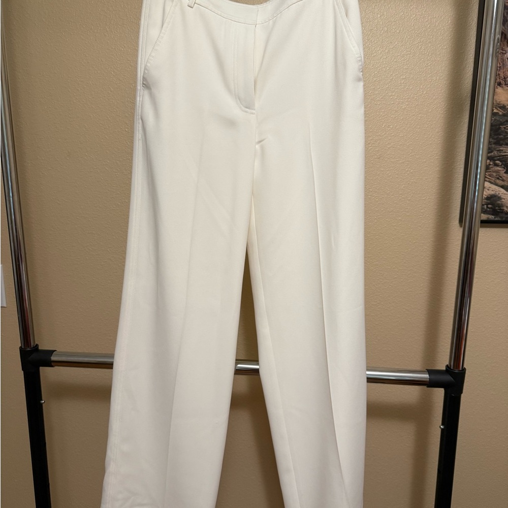 Alexander Wang White Wide Leg Pants